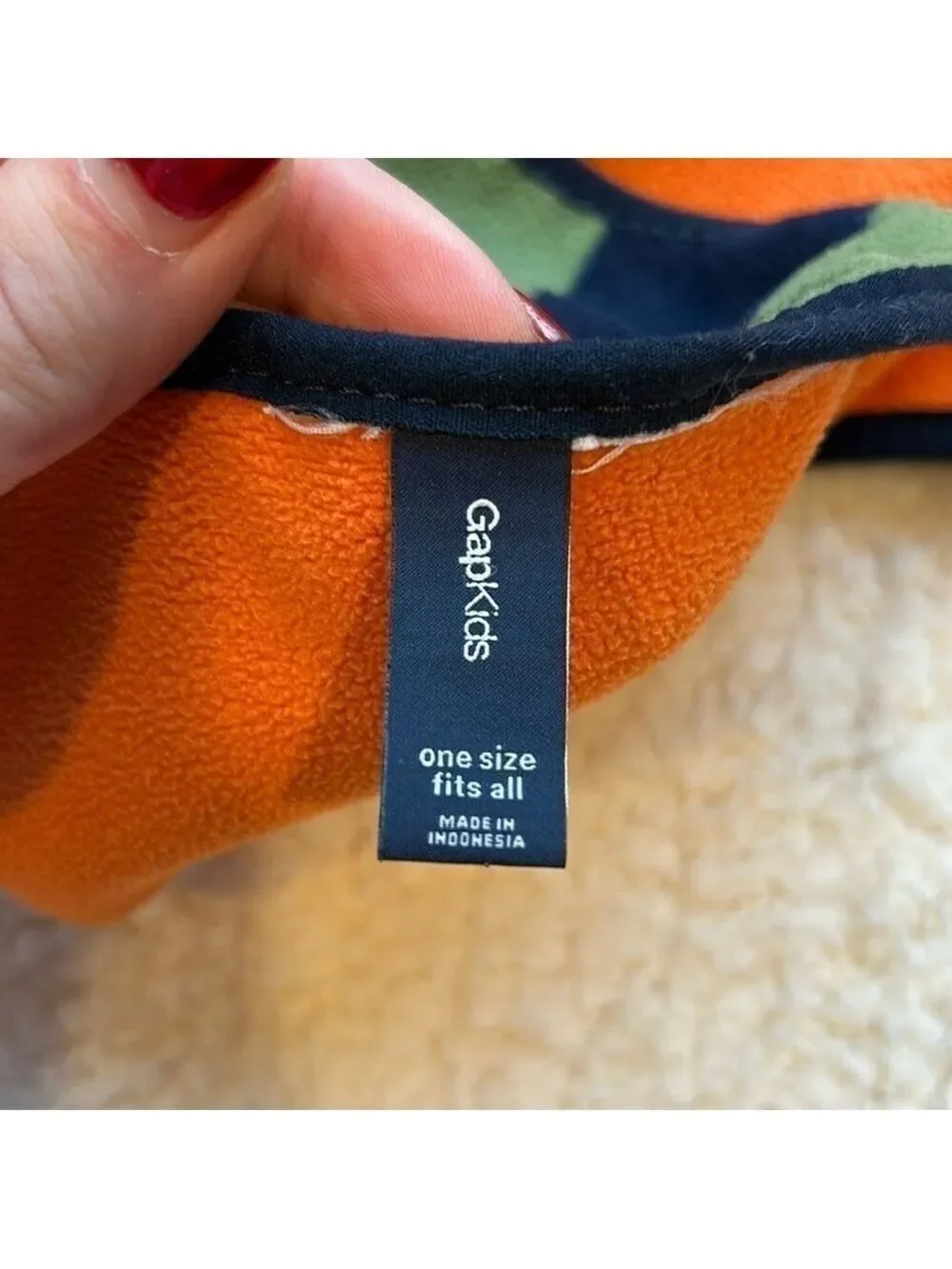 GAP Kids Green, Blue, Orange Striped Scarf